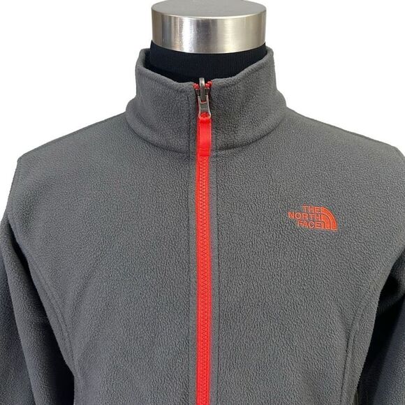 The North Face Big Boys  Gray‎ Full Zip fleece Sweater size XL - Picture 2 of 8